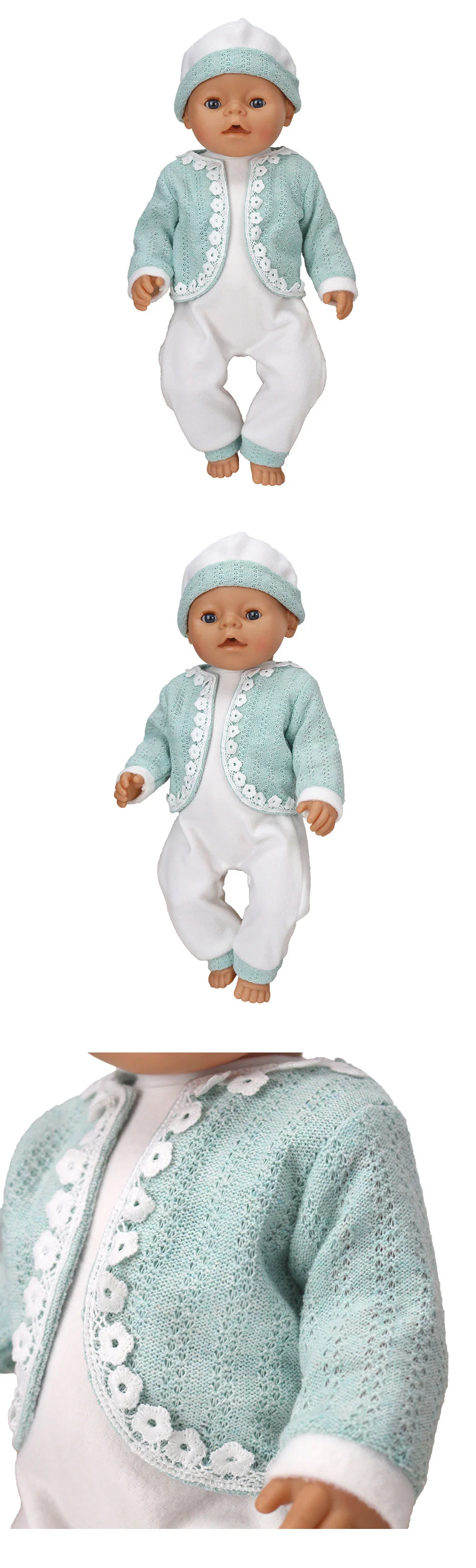 Customized Girl Dolls Premium Wool Clothes Gift Lovely Doll Clothing for 18 Inch American Girls Baby Dolls Includes Handmade Crafts Doll Sport Suit and Hat