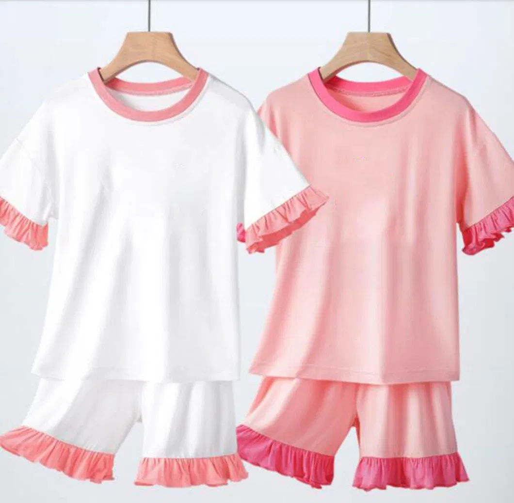 Super Soft Bamboo Pajamas Set Kids Wear Girls Sleepwear Set Lightweight Children Clothes